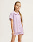Fleur Blush Colette Twill Short Set Pajamas