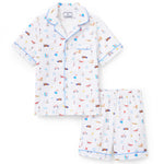Petite Plume Summer Nostalgia Twill Short Set Pajamas