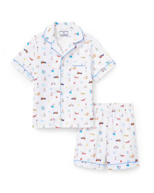Petite Plume Summer Nostalgia Twill Short Set Pajamas