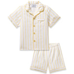 Petite Plume Sunny Stripe Twill Short Set Pajamas