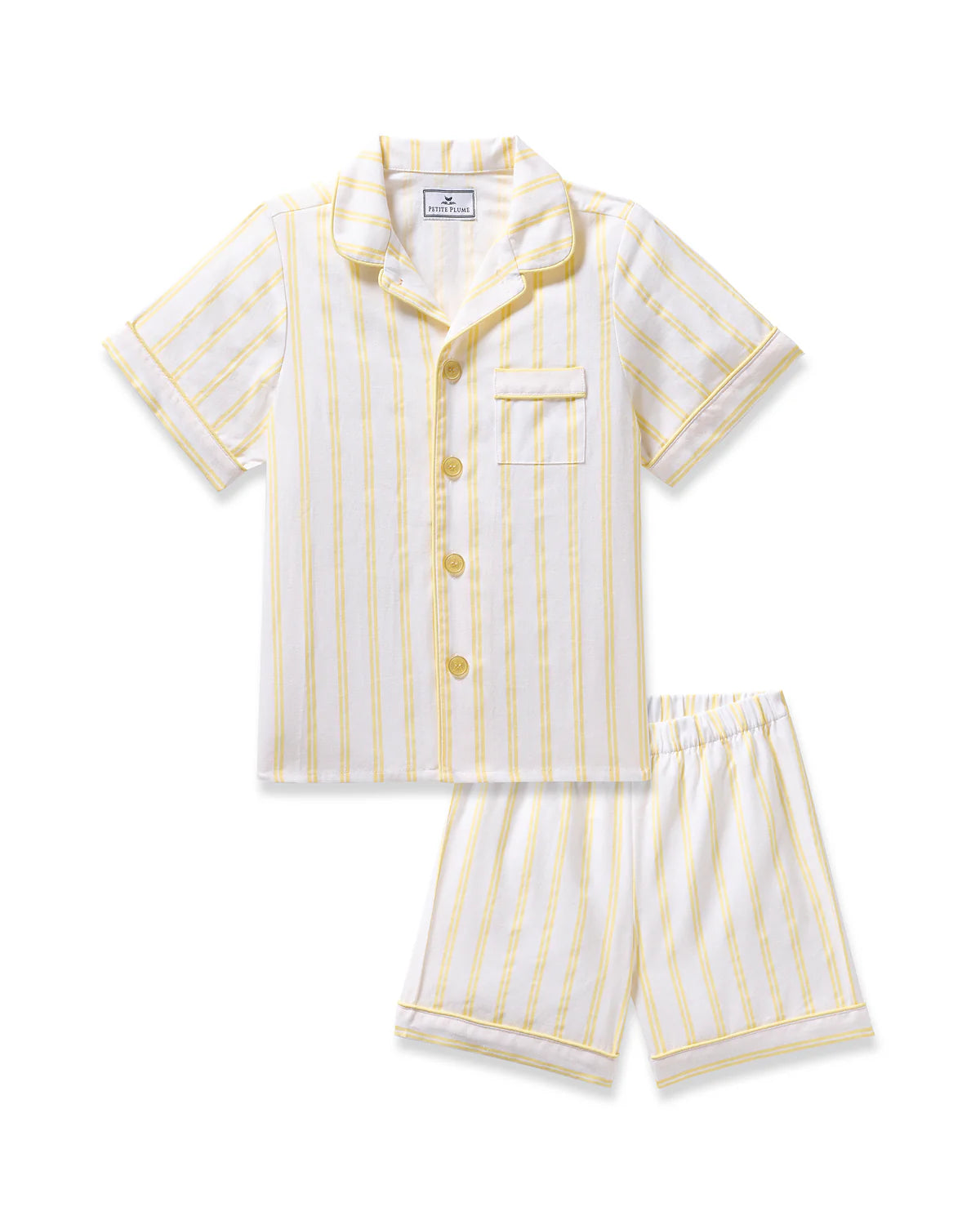 Petite Plume Sunny Stripe Twill Short Set Pajamas