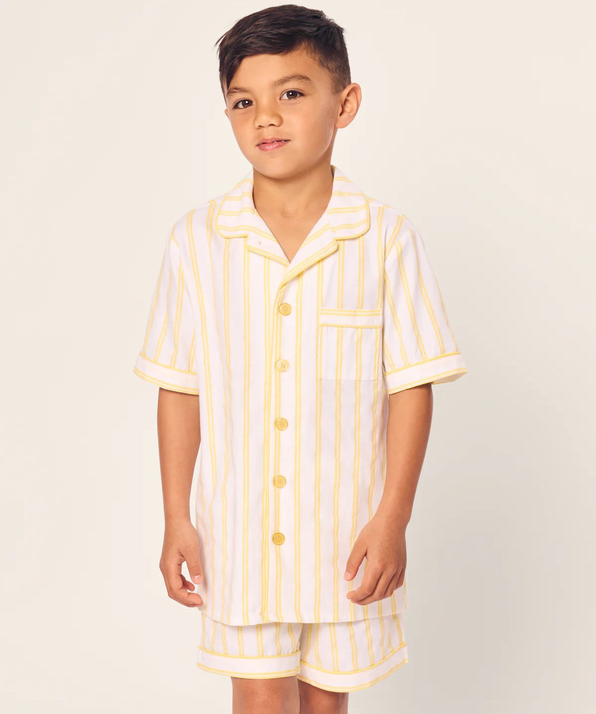 Petite Plume Sunny Stripe Twill Short Set Pajamas