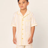 Petite Plume Sunny Stripe Twill Short Set Pajamas