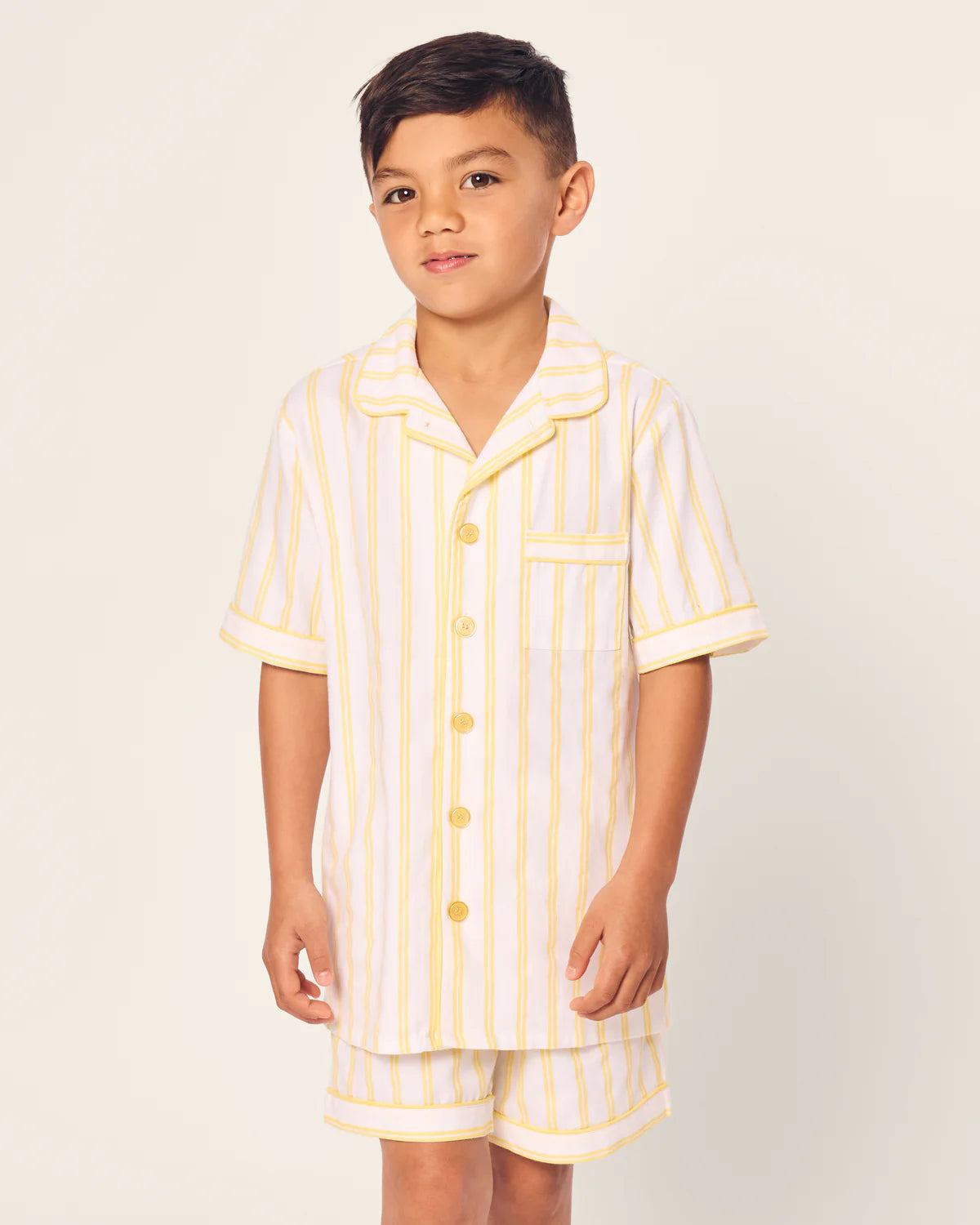 Petite Plume Sunny Stripe Twill Short Set Pajamas