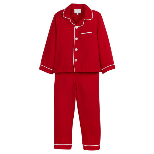 Little English Classic Pajama Set - Red