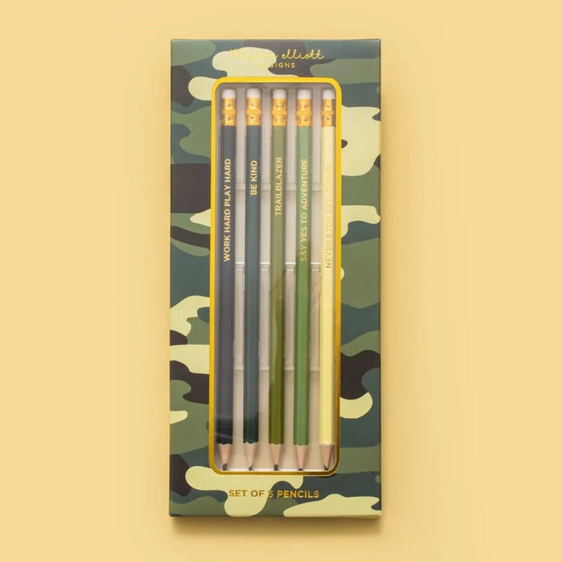 Taylor Elliott Designs Camo Pencil Set