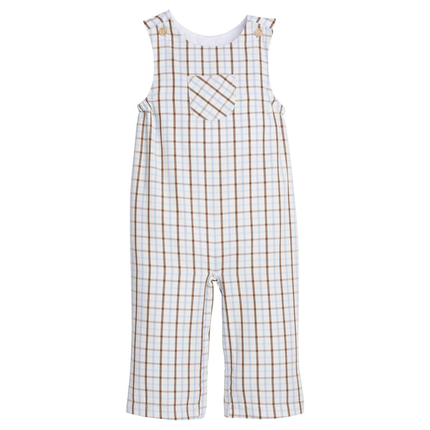 Little English Campbell Overall- Brownfield Plaid