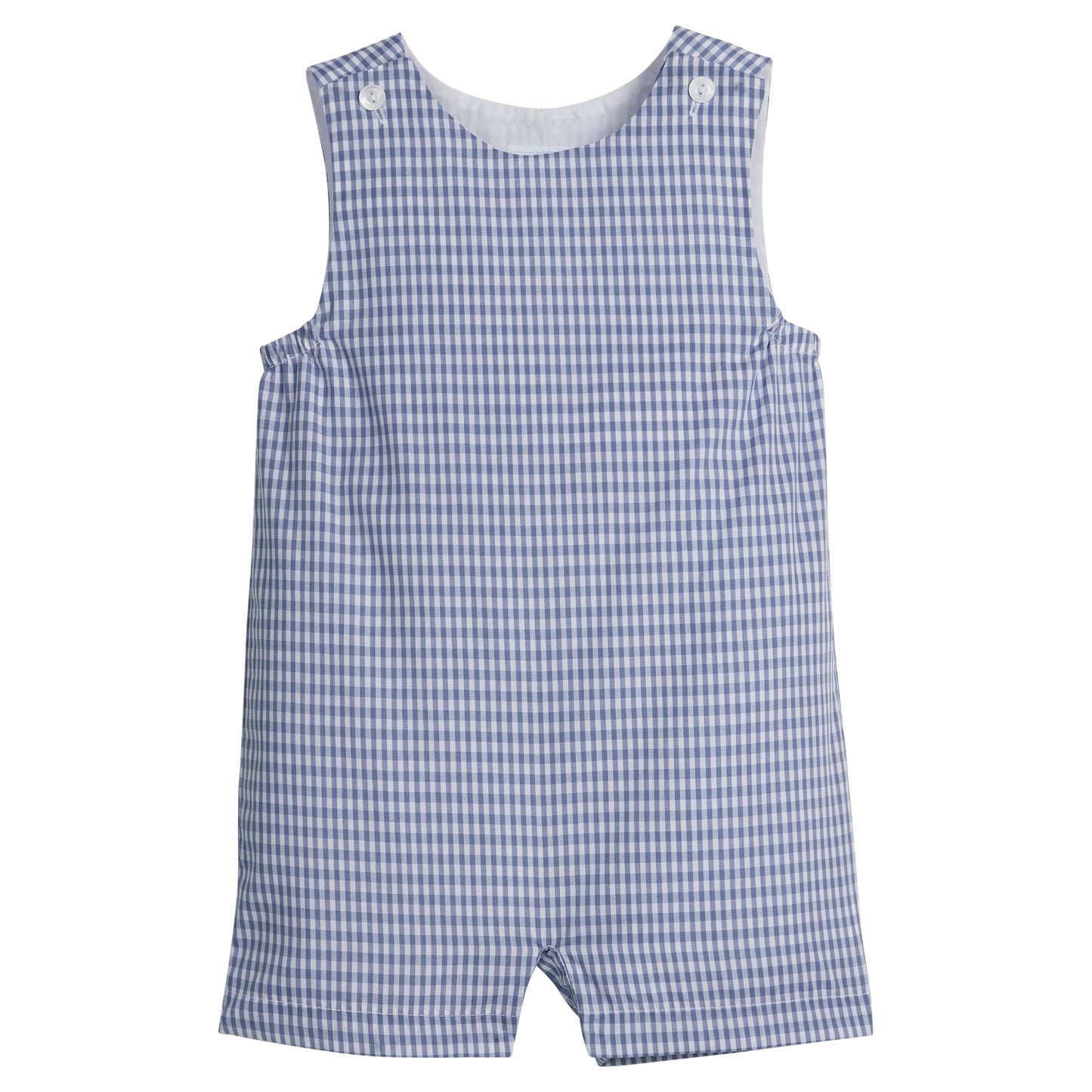 Little English Campbell Shortall- Gray Blue Gingham