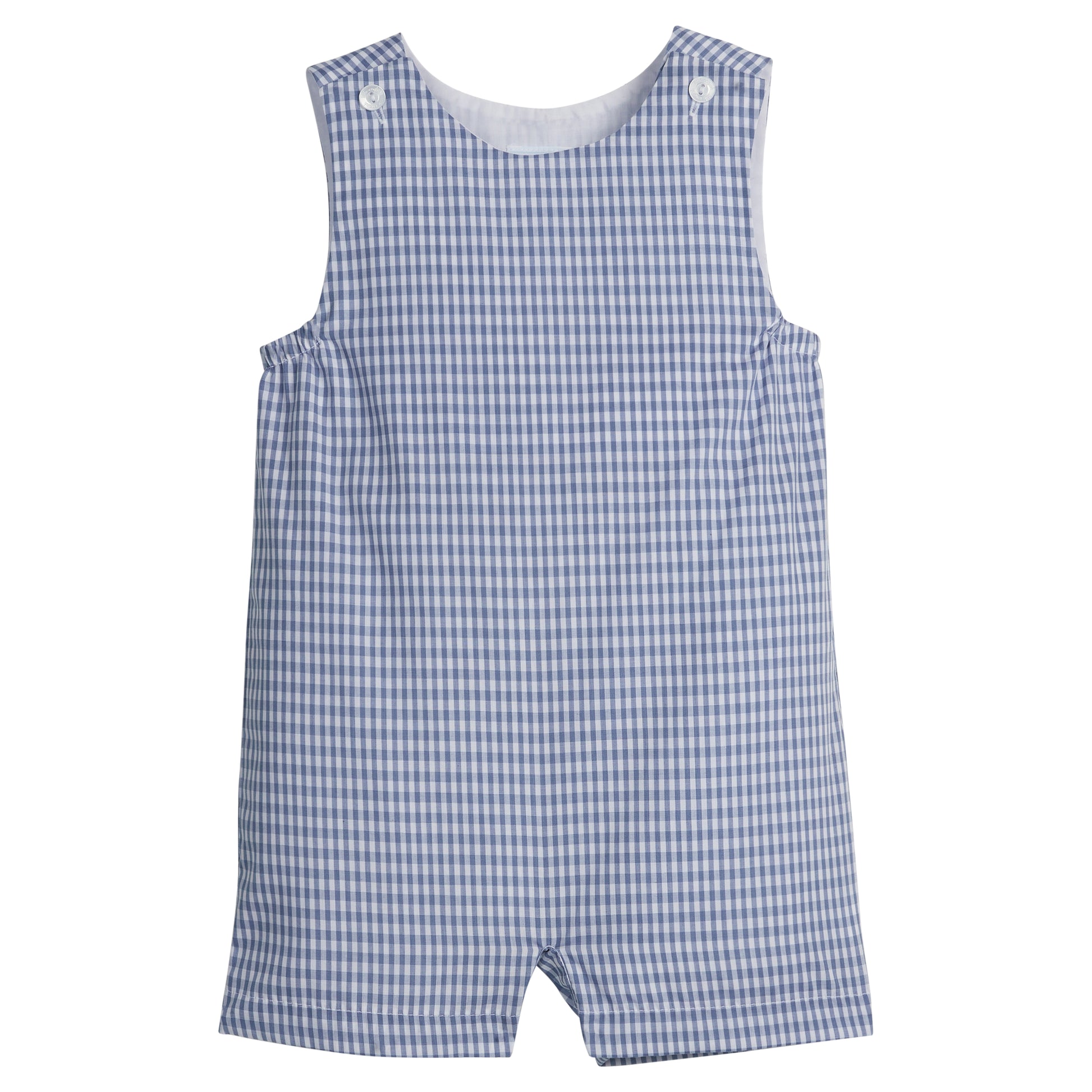 Little English Campbell Shortall- Gray Blue Gingham