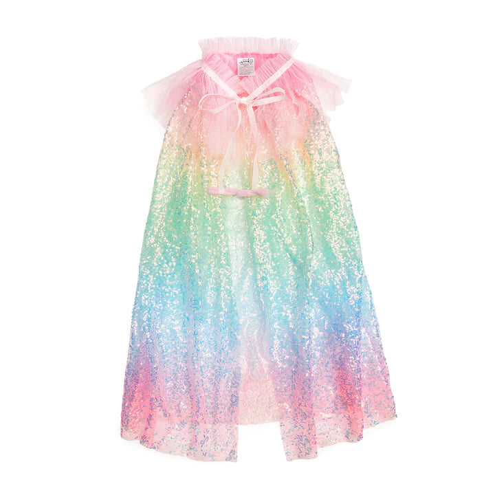 Sweet Wink Rainbow Sequin Cape