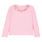 Bisby Caroline Tee- Autumn Floral Stripe