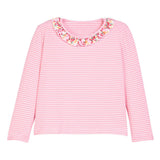 Bisby Caroline Tee- Autumn Floral Stripe
