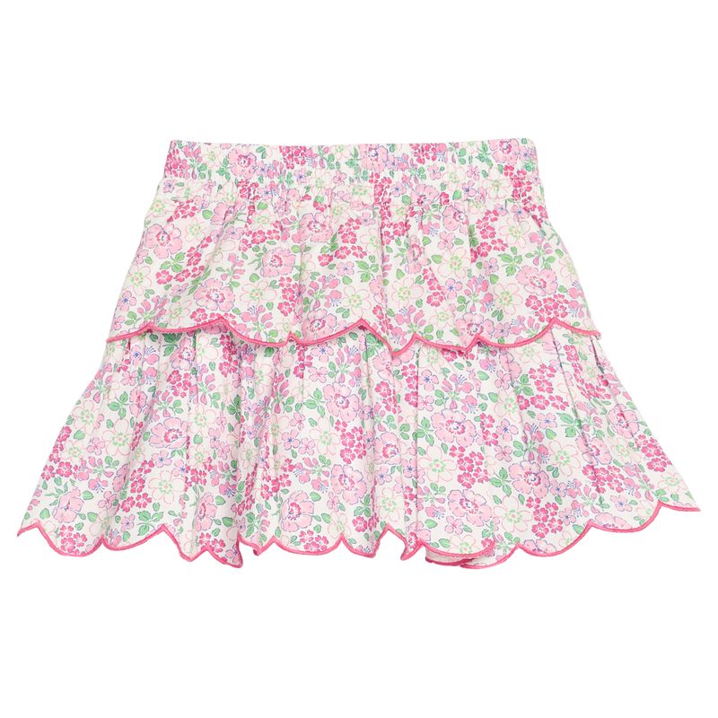 Bisby Two Tiered Skort- Pink Bloomsbury Blossoms