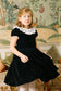 Celestine Navy Velvet Smocked Dress