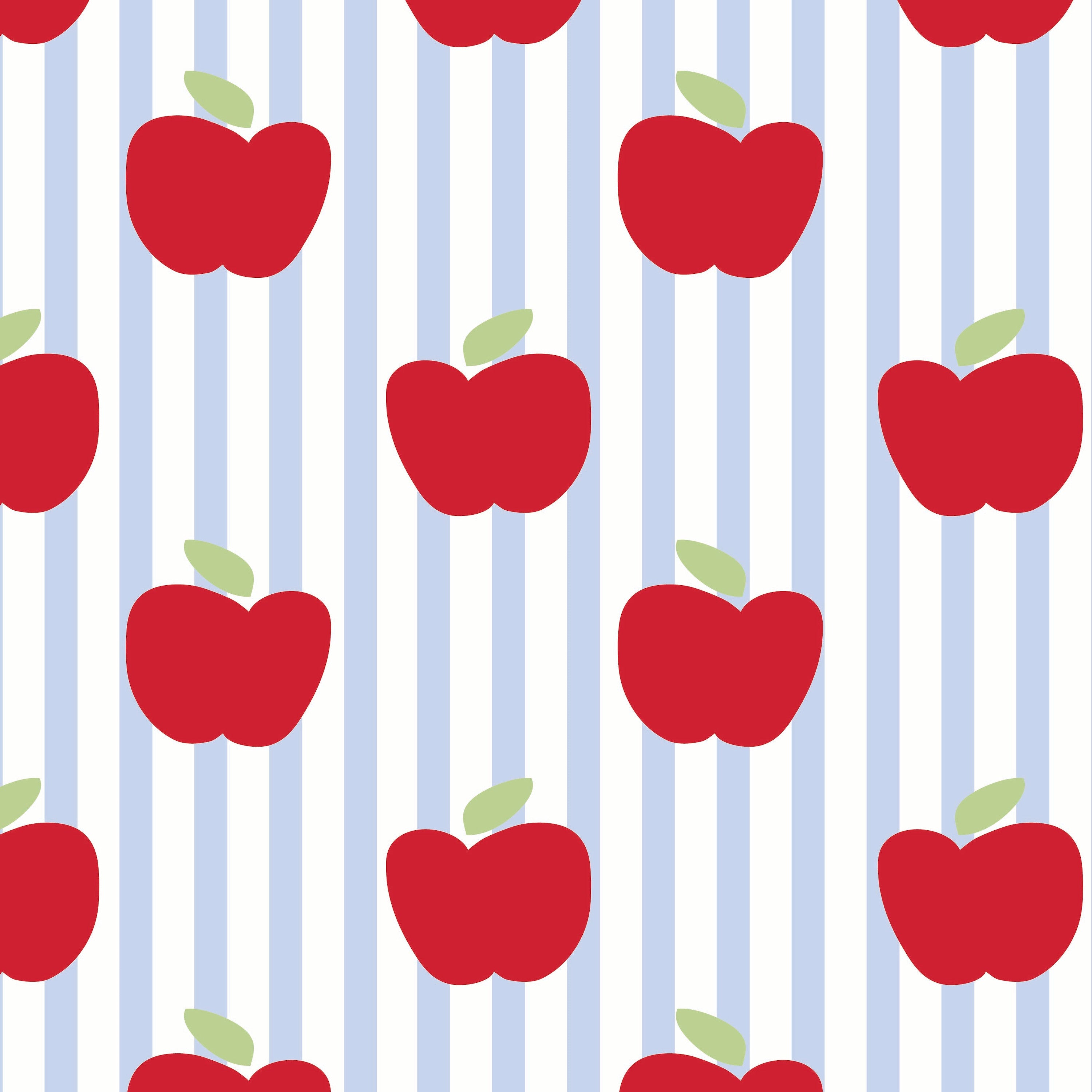 Charles Boys' Short Set - Schoolhouse Apples Blue