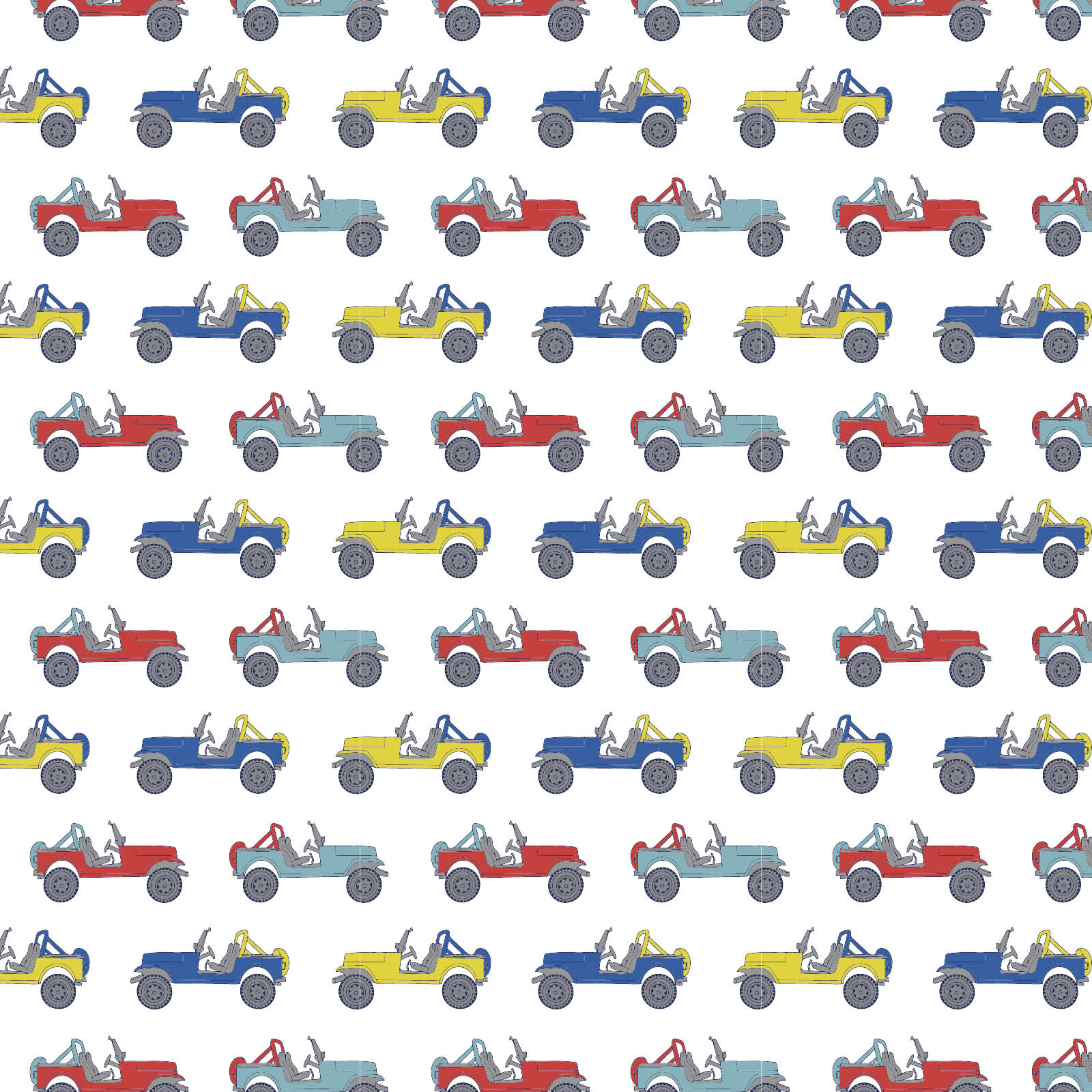 Lila and Hayes Charles Boys' Short Set - Cruisin Jeeps