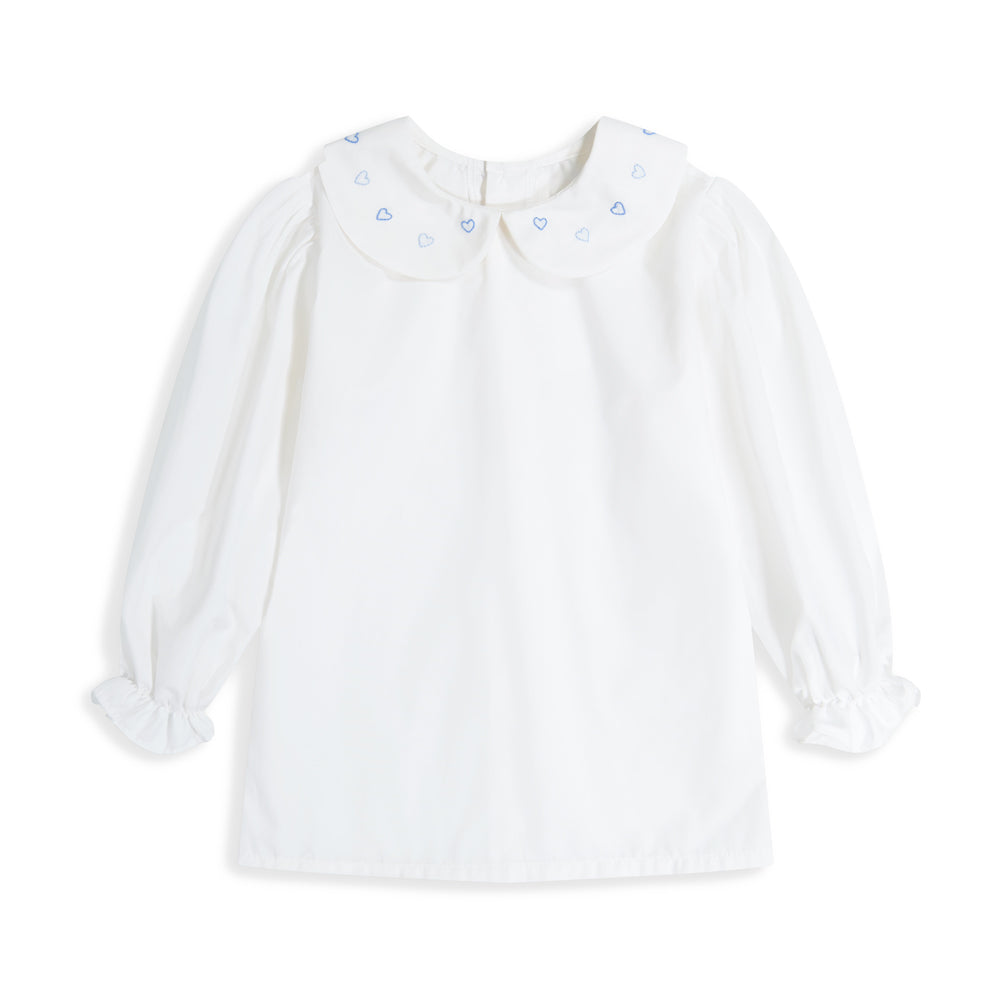 Bella Bliss Charley Blouse- Blue Hearts