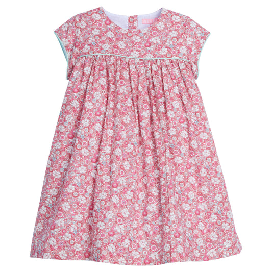 BISBY Charlotte Dress- Pink Bedford Gardens