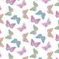 Lila and Hayes Emery Girls' Pima Cotton Short Set - Bright Butterflies