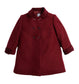 Pepa London Traditional Double Breasted Coat in Burgundy
