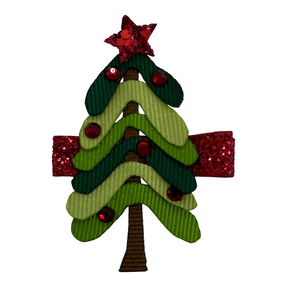 Bows For Belles Christmas Tree Hair Clip