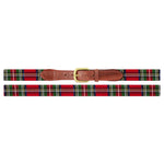 Smathers and Branson Christmas Plaid Children's Needlepoint Belt