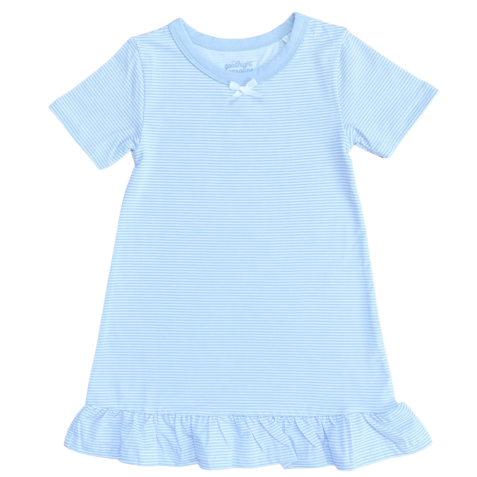 Goodnight Caroline The Claire- Blue Micro Stripe