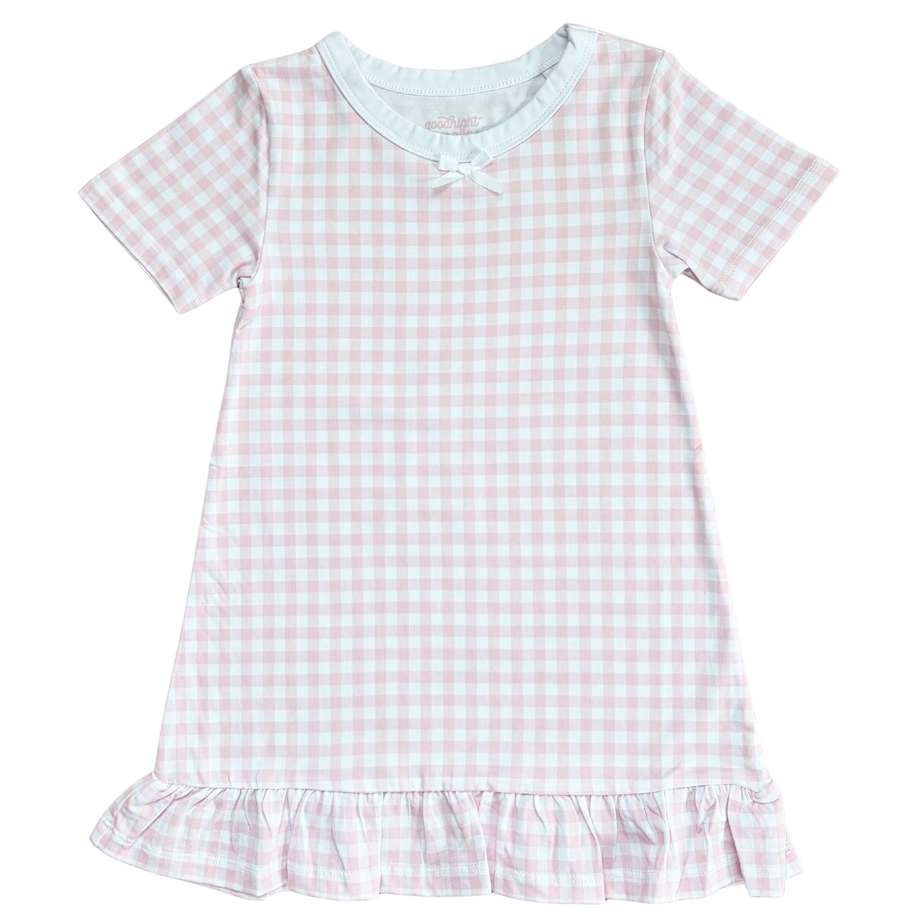Goodnight Caroline The Claire- Blush Gingham