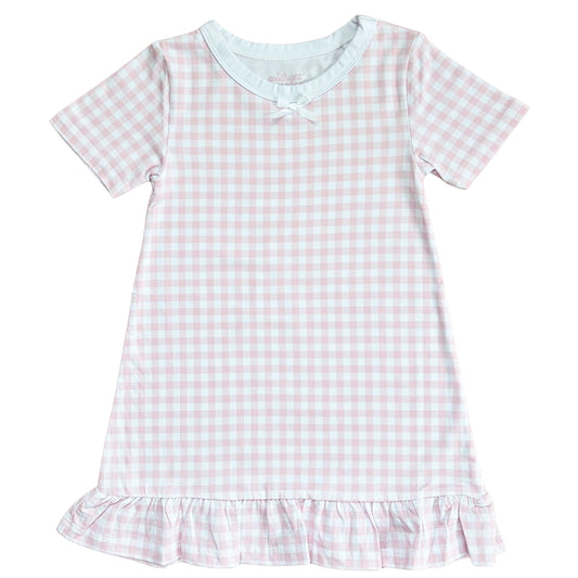 Goodnight Caroline The Claire- Blush Gingham
