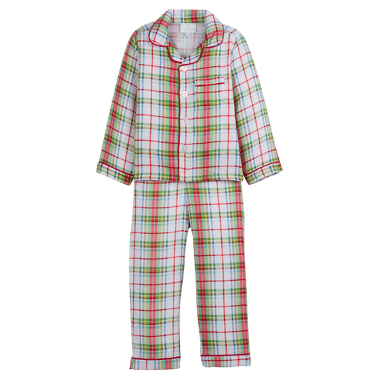 Douglas Plaid Little English Children's Christmas Pajamas