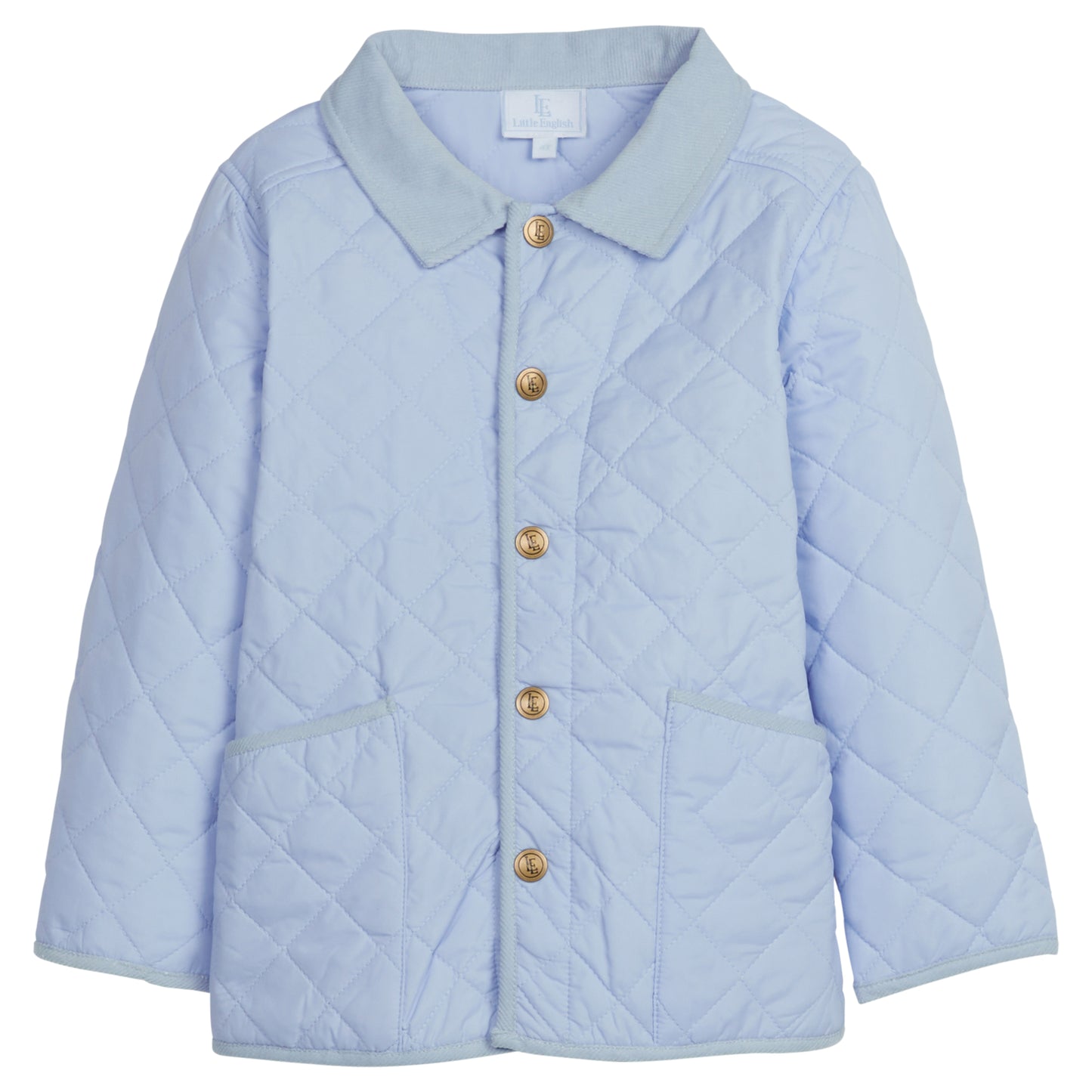 Little English Classic Quilted Jacket - Light Blue