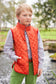 Little English Classic Quilted Vest - Orange