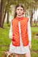 Little English Classic Quilted Vest - Orange