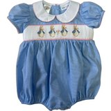 Lulu Bebe Rosie Peter Smocked Bubble