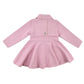 Marae Kids Girls Double Breasted Twirl Coat- Pink