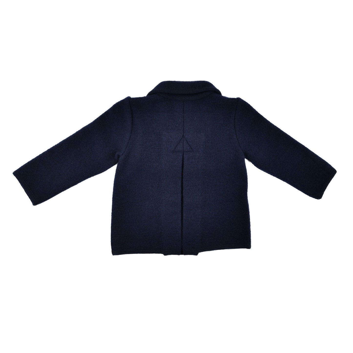 Marae Kids Boys Double Breasted Button Down Coat- Navy