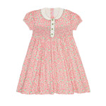 La Coqueta Red Floral Coco Hand Smocked Dress