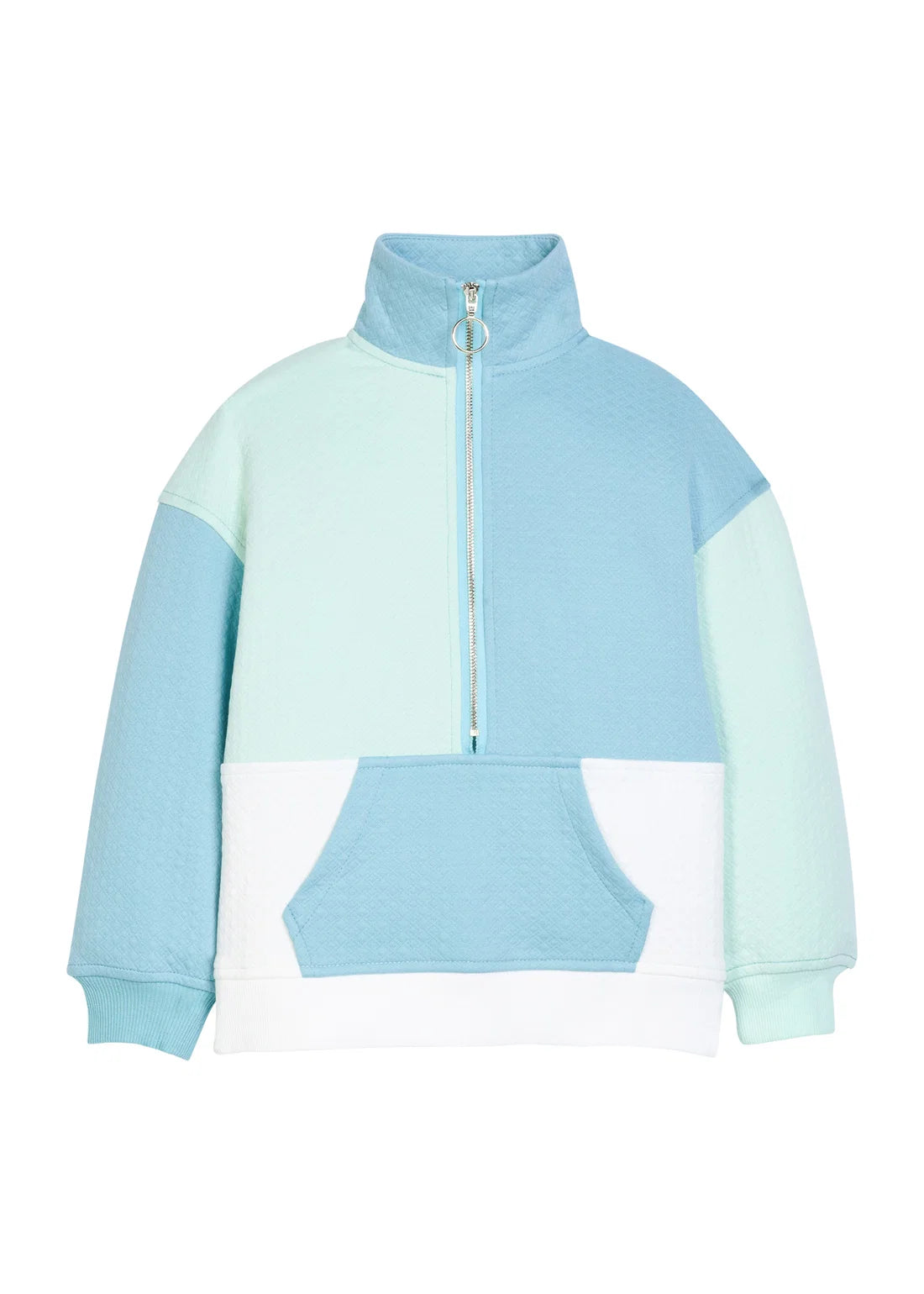 Bisby Color Block Pullover- Blue and Mint