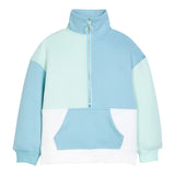 Bisby Color Block Pullover- Blue and Mint