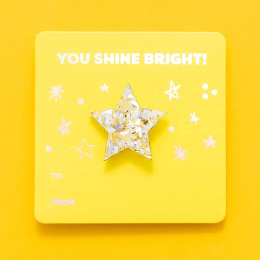 Taylor Elliott Designs Confetti Star Pin Card