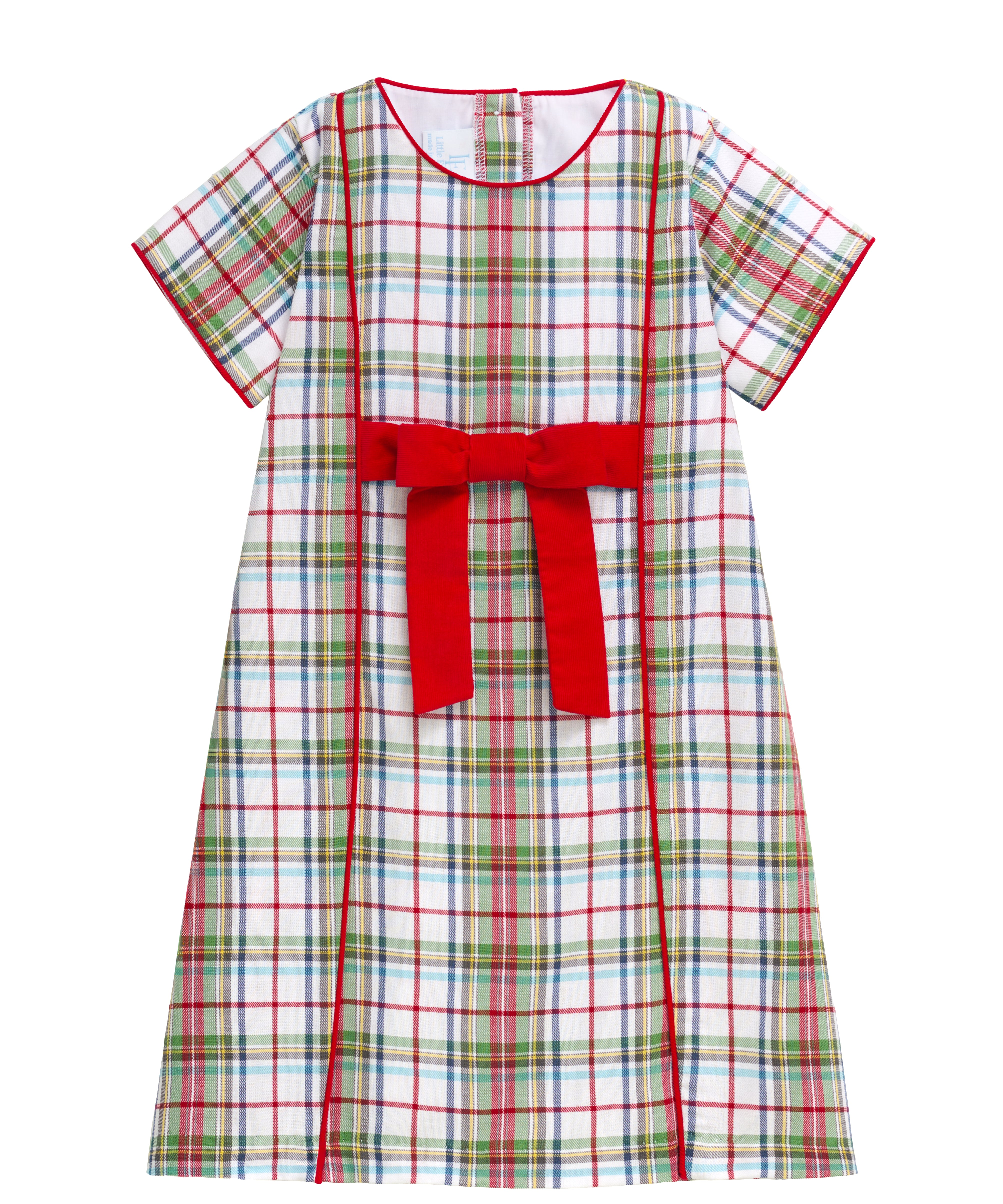 Little English Cora Dress- Douglas Plaid
