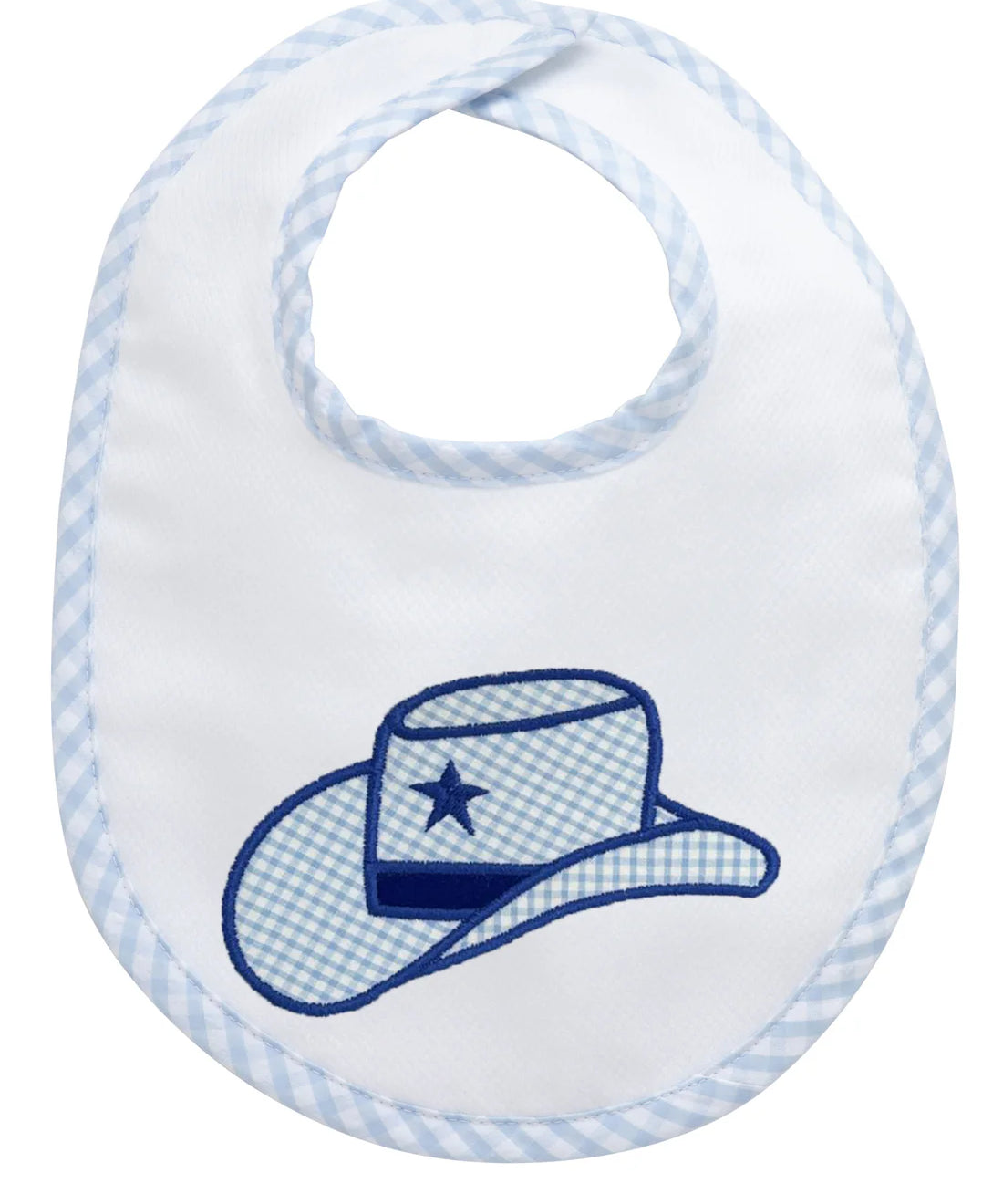 3 Marthas Applique Basic Bib- Cowboy Hat