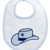 3 Marthas Applique Basic Bib- Cowboy Hat