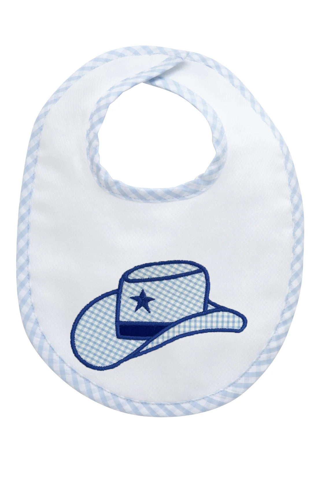 3 Marthas Applique Basic Bib- Cowboy Hat