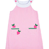 Florence Eiseman Seersucker Dress With Strawberries