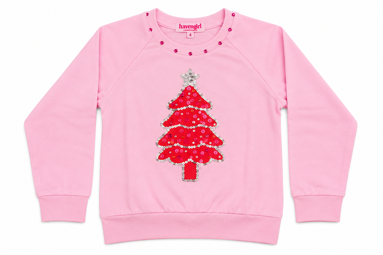 Haven Girl Cotton Candy Christmas Sweatshirt