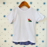 Embroidered Crayon Short Set