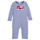 Little English Applique Romper - Fire Truck