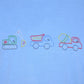 Construction Trucks Hand Stitched T-Shirt