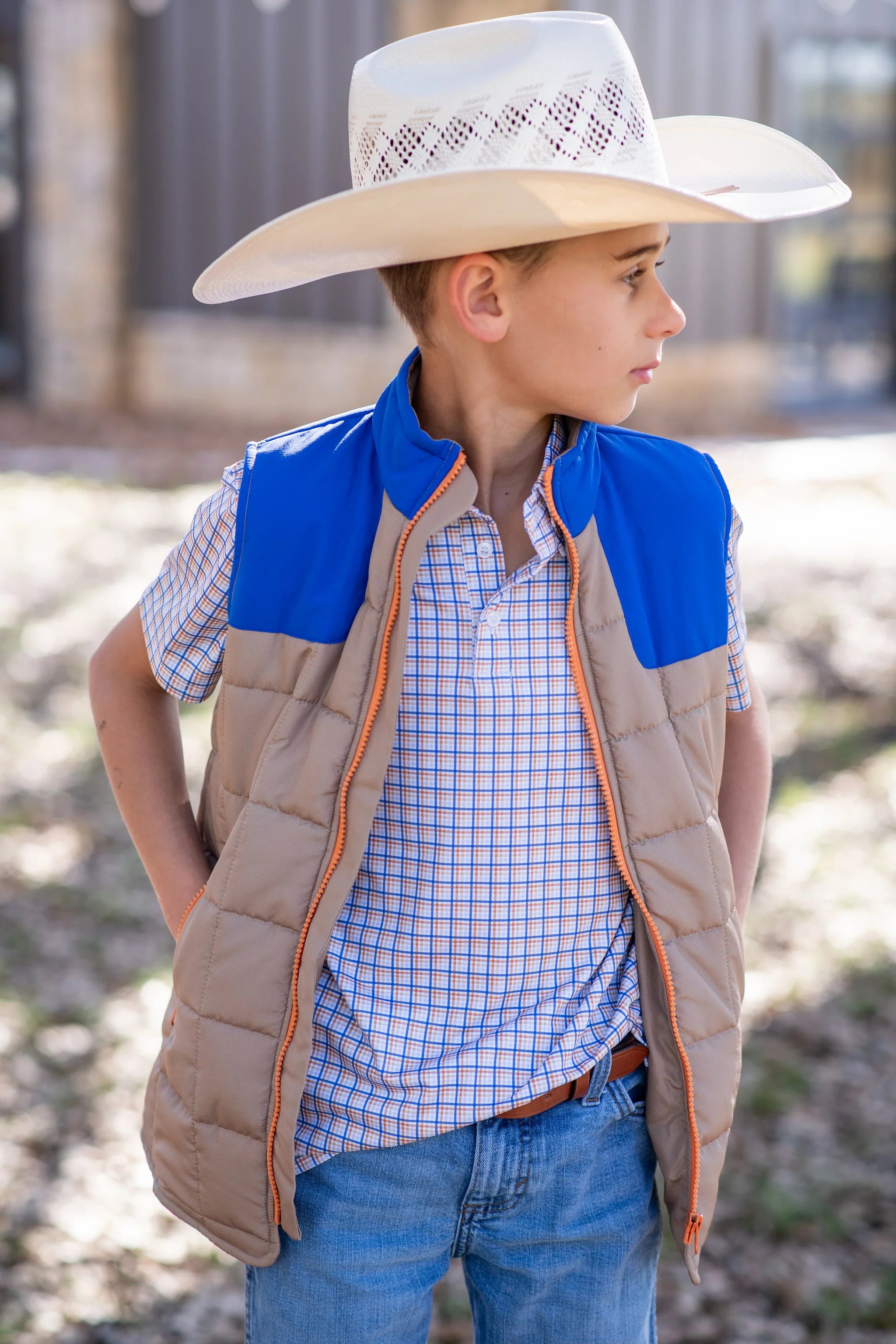 BlueQuail Brazos Plaid Vest